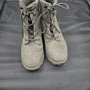 Converse Gray Lace-Up‎ Boots with Rugged Sole